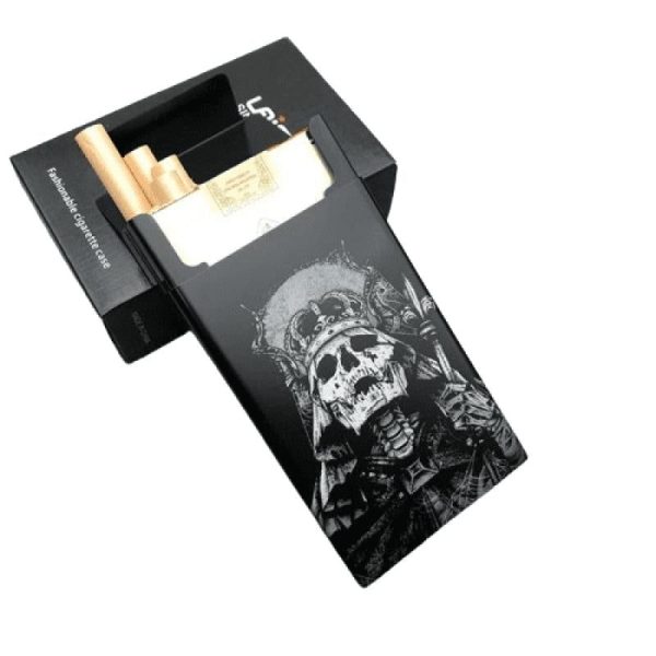 boite à cigarette tête de mort