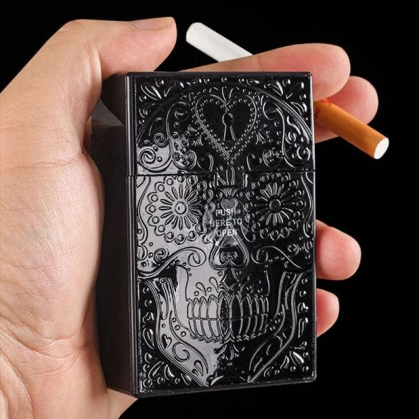 boite à cigarettes tête de mort mexicaine