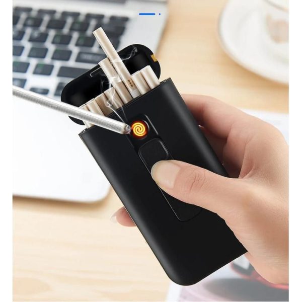 boîte cigarette briquet intégré