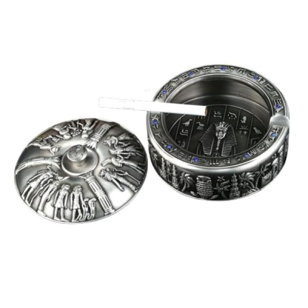 cendrier anti feu en métal