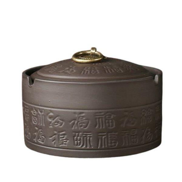 cendrier asiatique avec couvercle