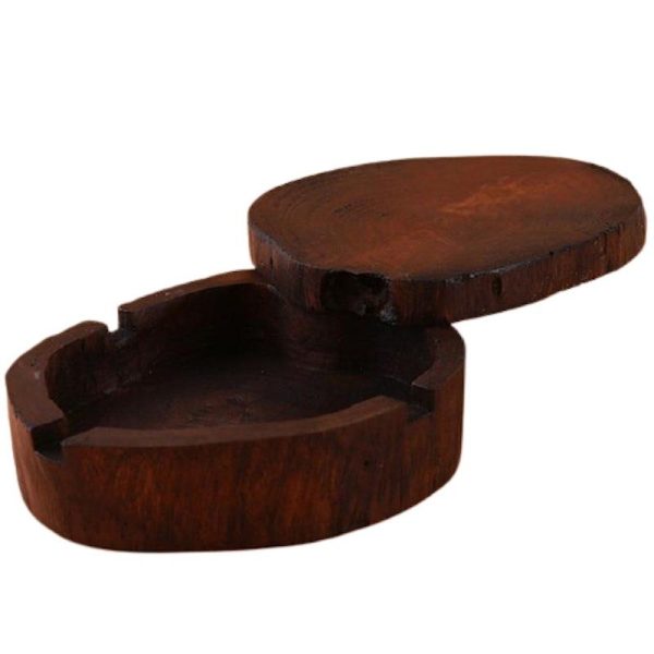 cendrier en bois sculpté