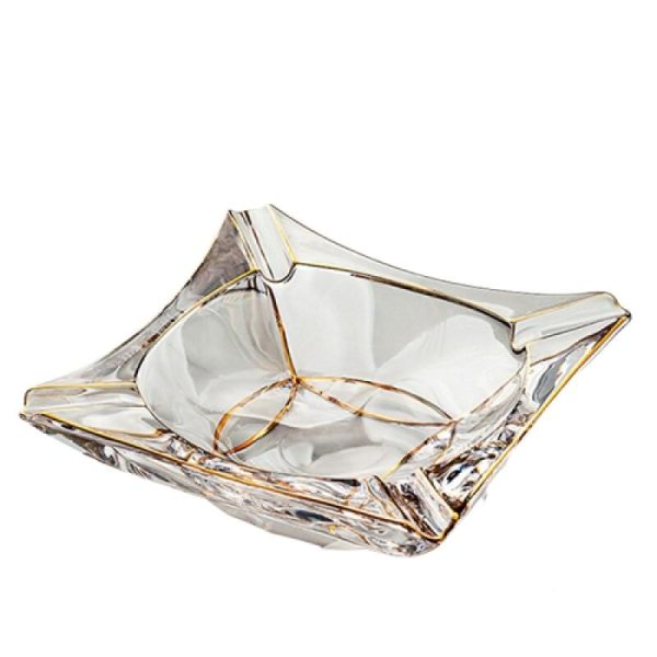 cendrier en cristal carre