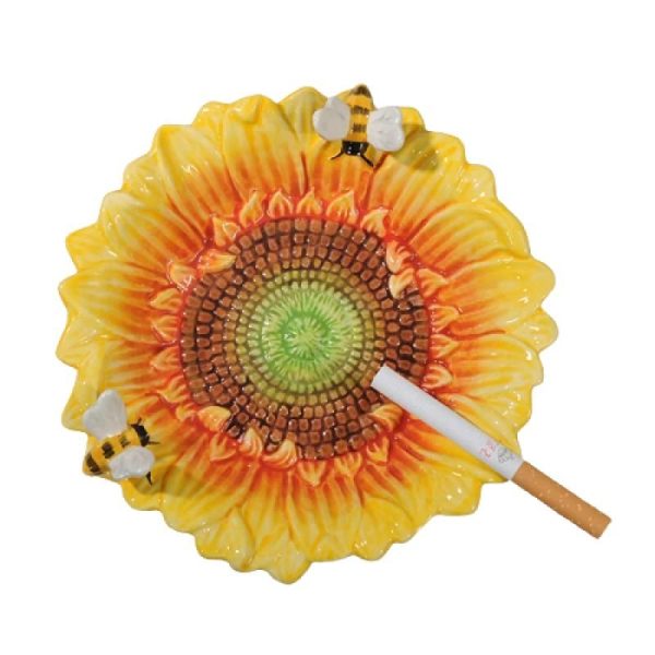 cendrier fleur design