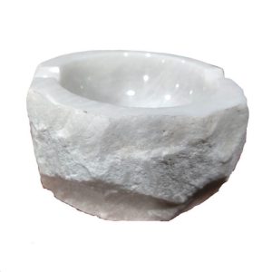 cendrier marbre blanc